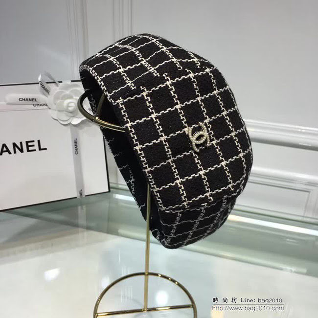 CHANEL香奈兒 時尚百搭 經典面料八角貝蕾鴨舌帽 LLWJ6458